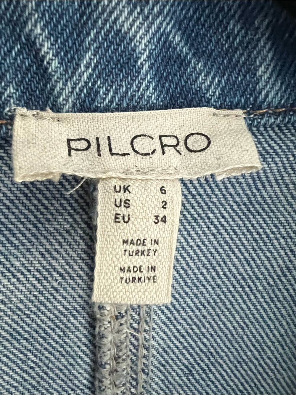 Pilcro Short-Sleeve Denim Mini Dress - Light Blue - Picture 2 of 3